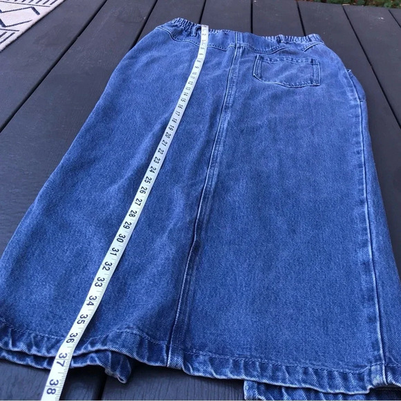 Young Fabulous & Broke Denim Maxi Skirt YFB Size Medium Modal Super Soft NWT - Picture 9 of 11